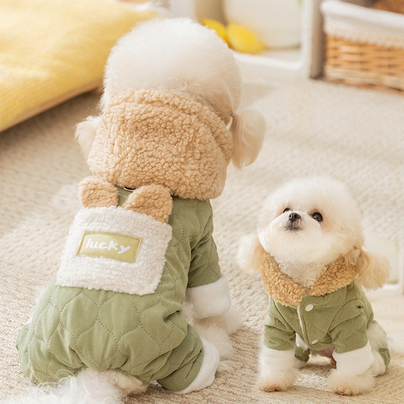 Four leg quilted winter dog suit, available in 8 styles, image 2