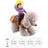 Halloween and Christmas pet costume for dogs and cats in Standing Snowman Costume, top view