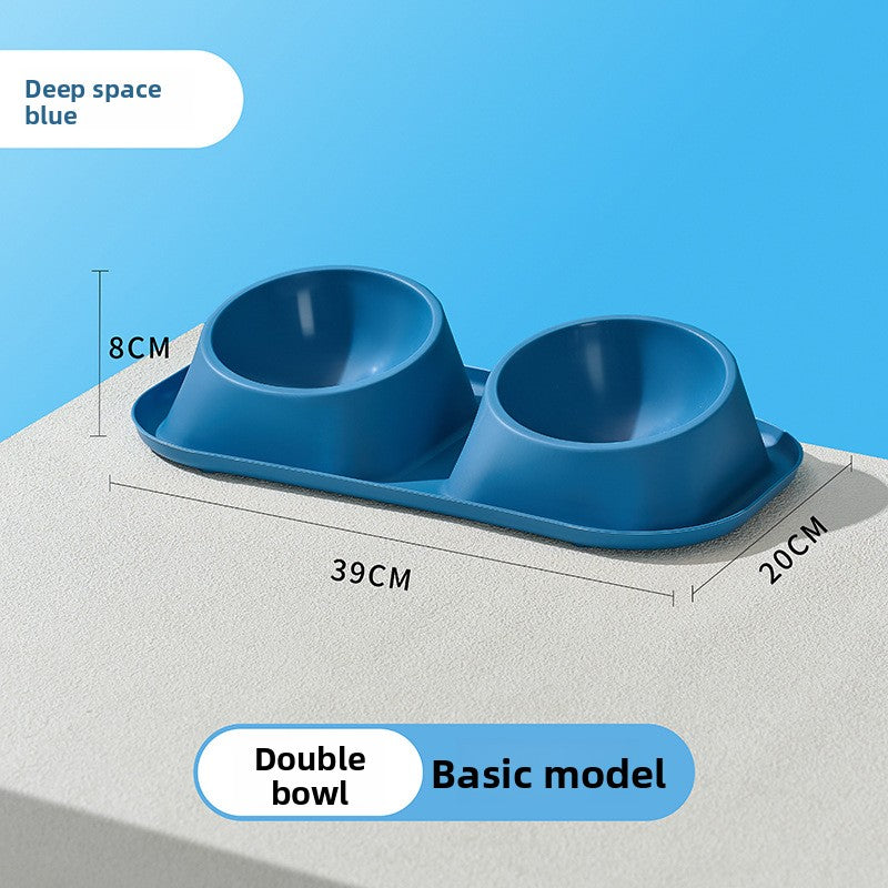 Anti-Spill Pet Food Bowl with Stainless Steel Insert