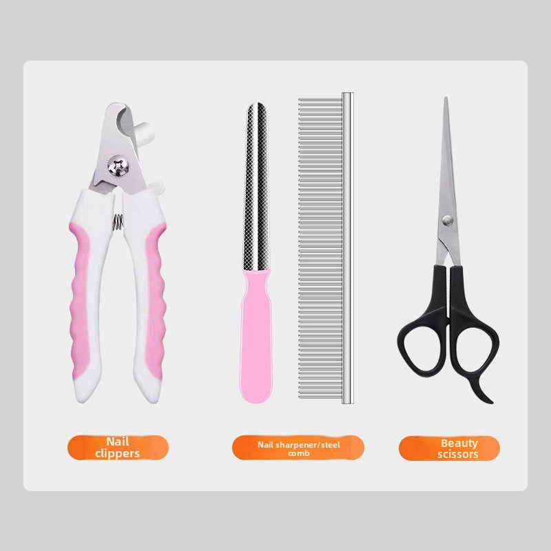 Ceramic Blade Pet Shaver with Guide Combs and Spare Blade Heads