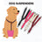 Adjustable elastic dog diaper suspender strap in plaid pattern, view 1