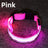 Light up dog collars in eight colours with reflective strip