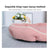 Soft suede oval pet bed with non-slip base, photo 3 of 25
