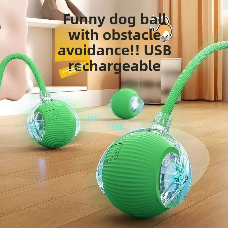 Self play cat toy ball with rope for indoor cats, view 2