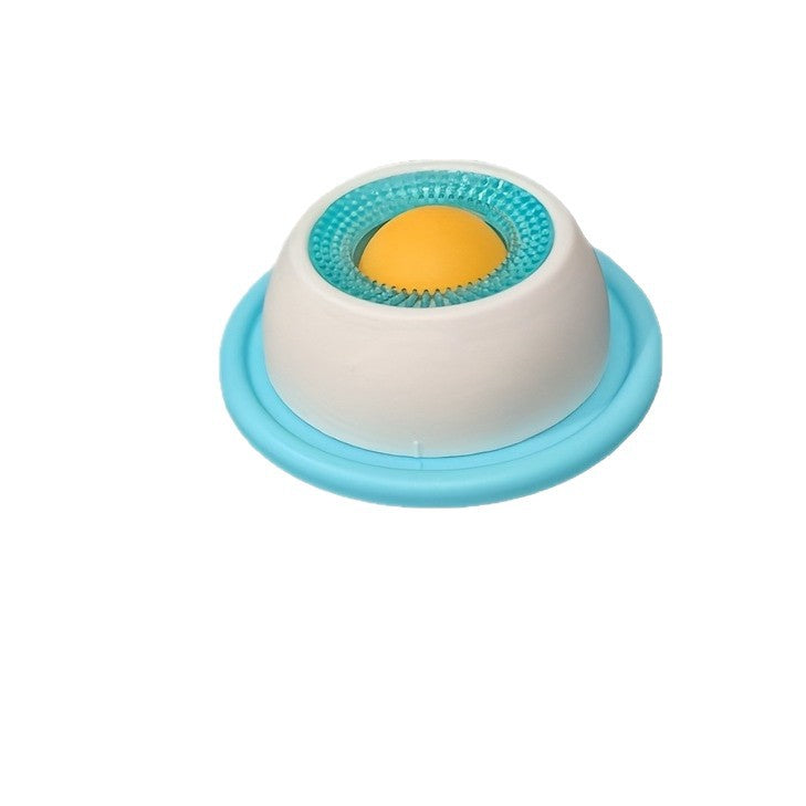 Anti-Spill Pet Slow Feeder Lick Tray for Cats and Dogs, Durable Plastic