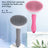Self-Cleaning Undercoat Brush for Dogs and Cats with Rounded Pins