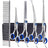 Stainless steel pet grooming scissors set with comb, photo 15 of 30