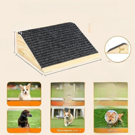 Natural solid wood pet step for beds and sofas, photo 7