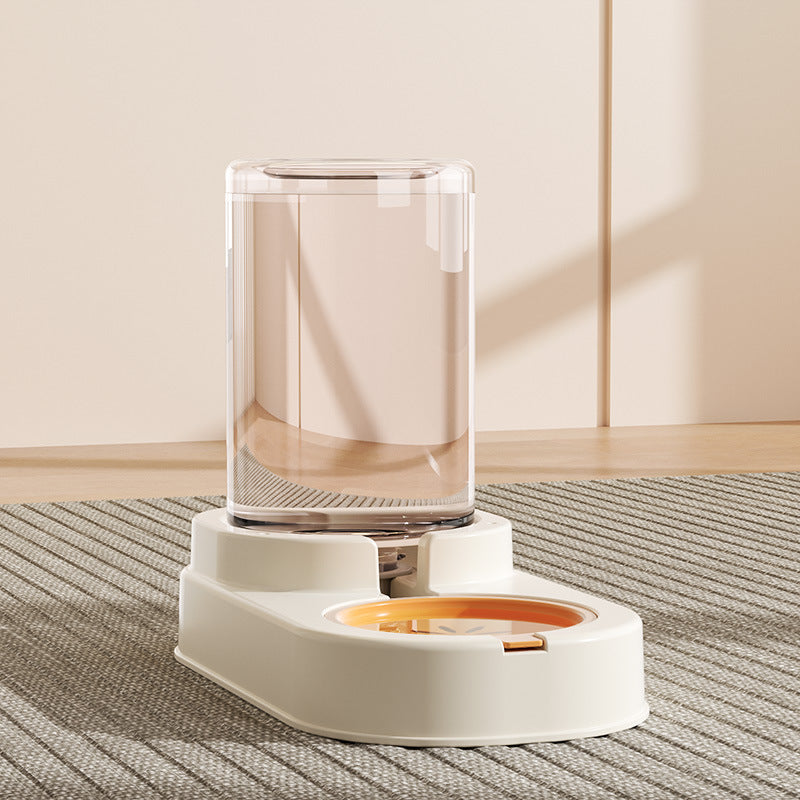 Detachable Split-Type Cat Feeder and Water Bowl Set with Measure Markings