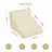 Small dog climbing off white washable dog stairs