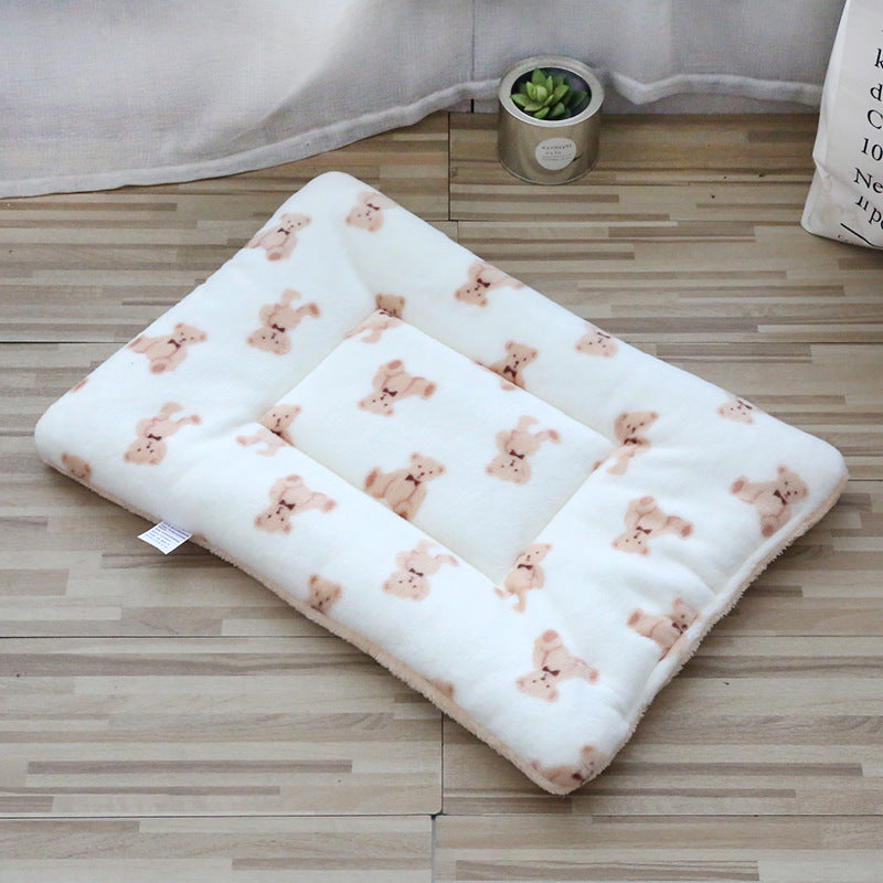Paw print thick pet mat for cats and dogs