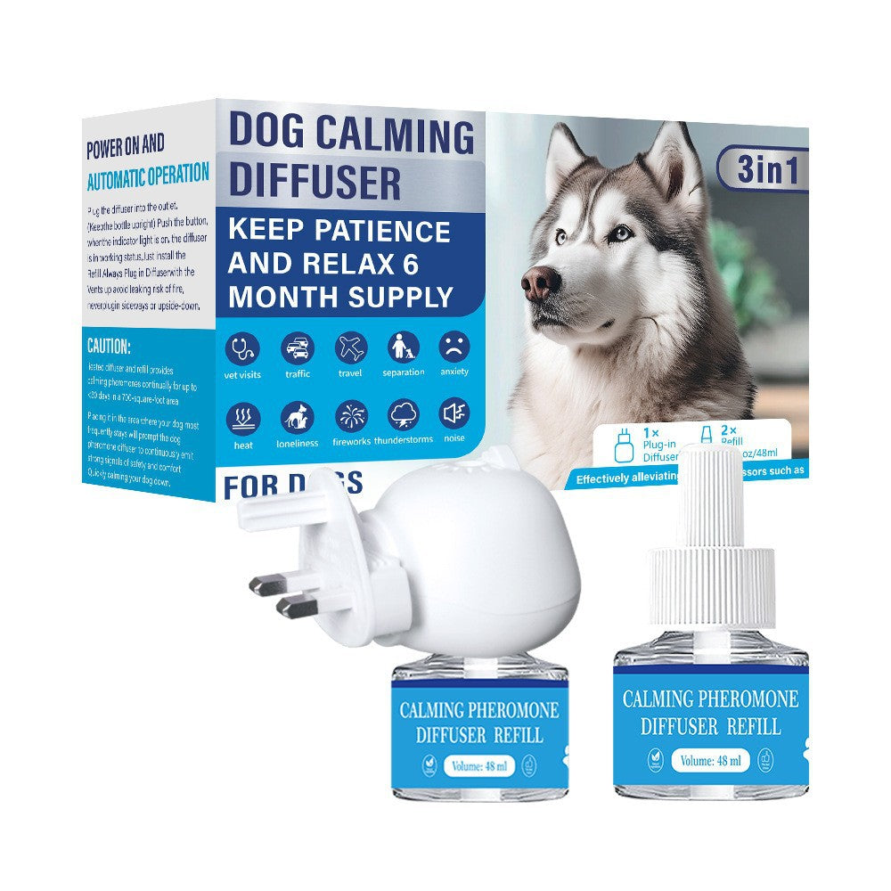 Calming Pheromone Diffuser Starter Set with Refills, UK Plug