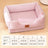 Doghouse Style Pet Sofa with Sponge Cushion, Removable Base