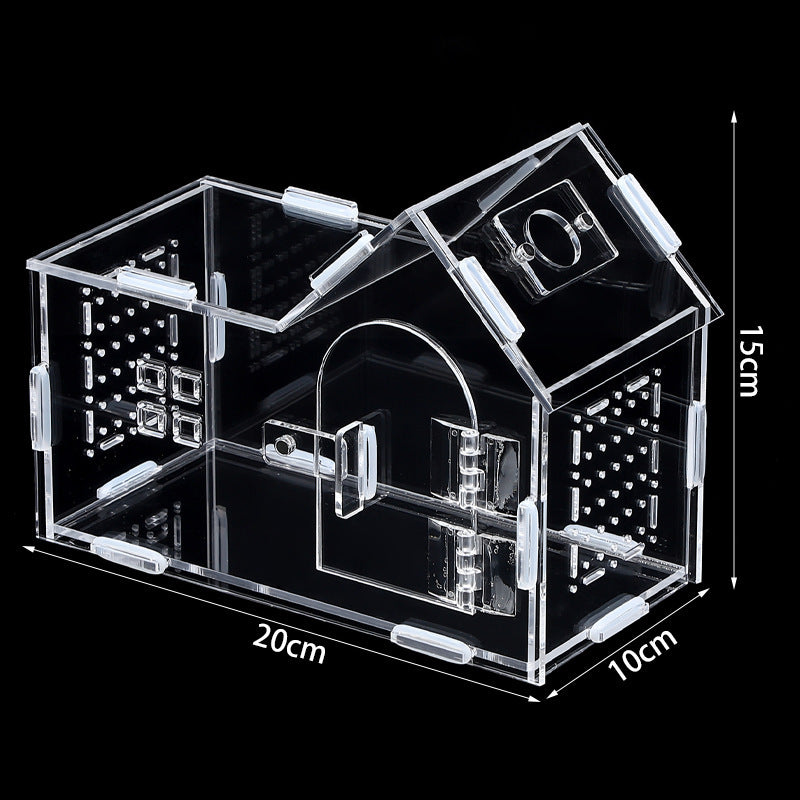 Clear acrylic reptile habitat box, additional product photo