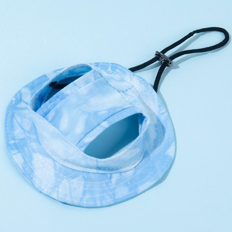Dog and cat sun bucket hat with ear holes, available in 13 colours, image 3
