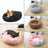 Plush donut pet bed for cats and small dogs, photo 1 of 80