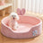Sponge Kennel Sofa Bed with Blanket Option, Washable Lounger