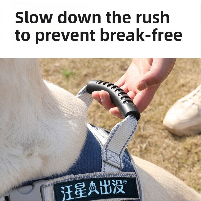 Reflective vest dog harness, main product photo from Pet Royale UK