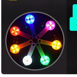 USB rechargeable LED pet collar light pendant glowing, product image 14