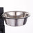 Stainless steel round dog bowl