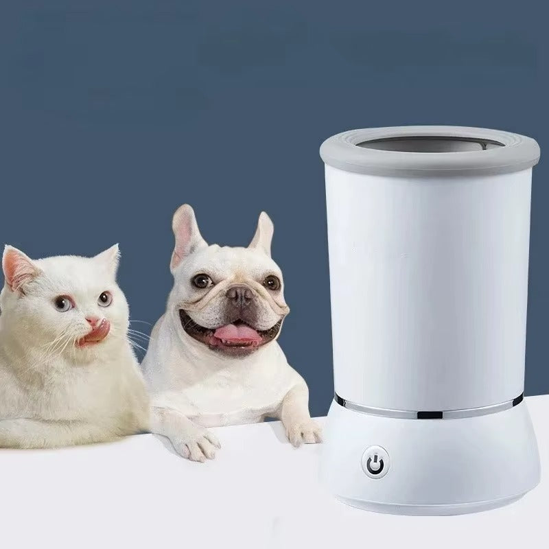Automatic Dog Paw Cleaner with Foam Dispenser, Two-Speed Washer