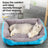 Oxford pet bed in bright colours for dogs and cats