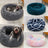 Round Long Plush Donut Bed for Cats and Small Dogs, Washable