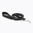 PU leather dog collar and lead in apricot with bag holder