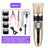 Cordless Pet Clipper Kit with Guide Combs, Scissors and Nail File