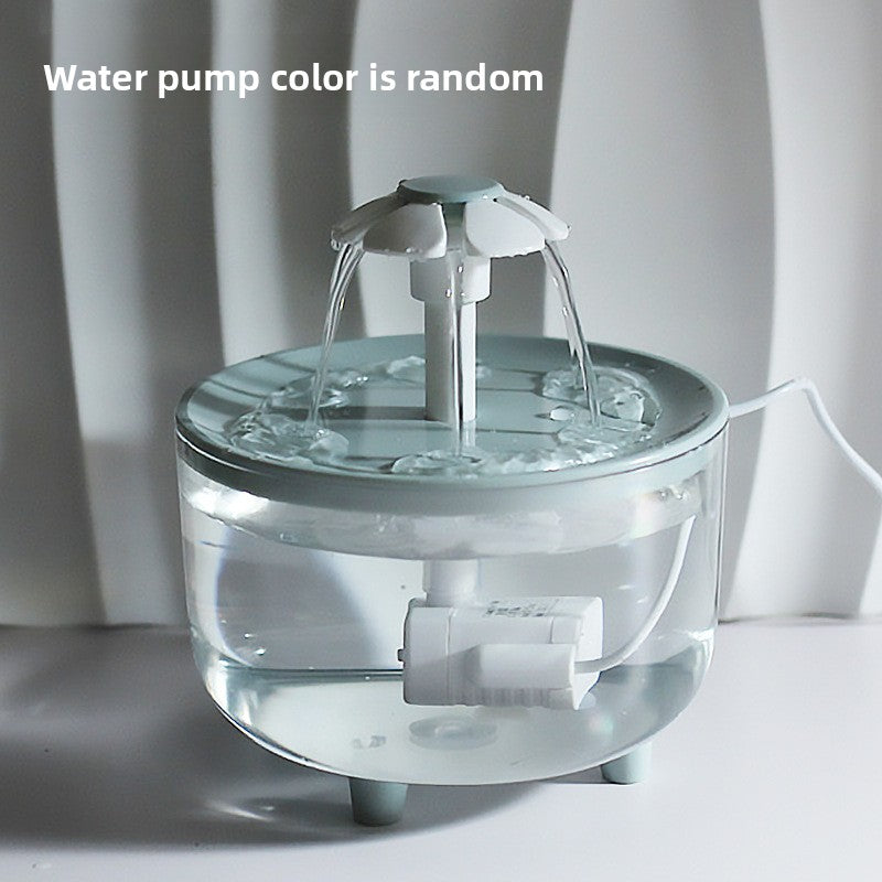 Large Capacity USB Pet Water Fountain with Quiet Pump and Multi-Stage Filter