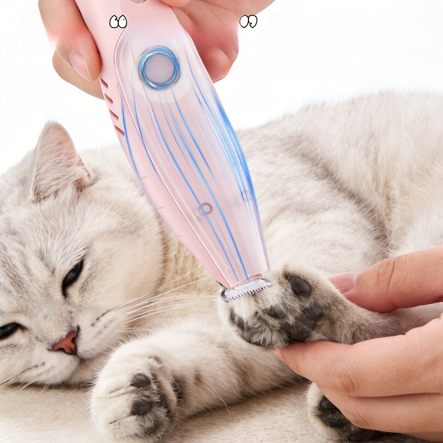2-in-1 Pet Shaver with Suction and Ceramic Blade for Dogs and Cats