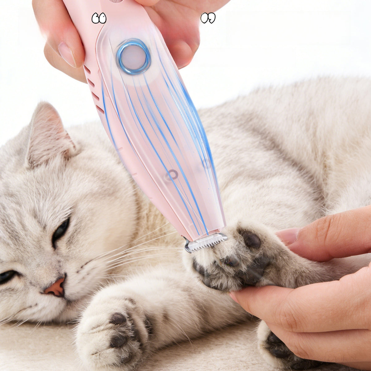 2-in-1 Pet Shaver with Suction and Ceramic Blade for Dogs and Cats