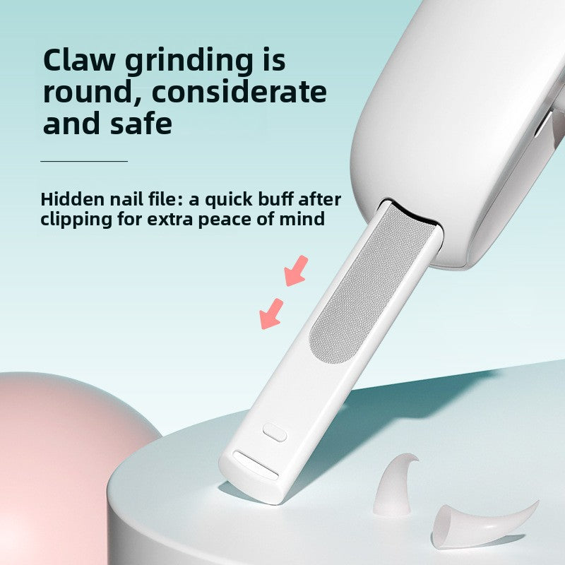 Ergonomic LED Pet Nail Clipper with Non-Slip Handle