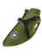 Fleece lined padded dog vest with reflective strips in Blue, close-up detail