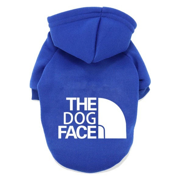 Dog face print sweatshirt for dogs in Black with Small Label, material detail