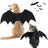 Halloween felt bat wings for dogs and cats in Wings Small, close-up detail