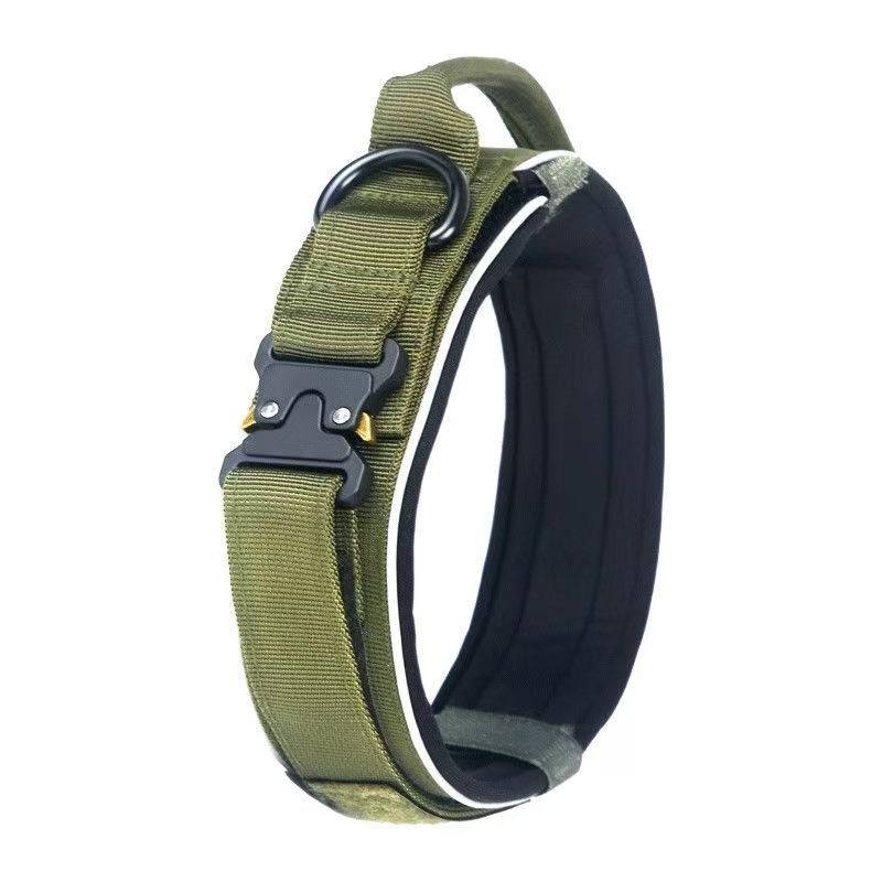 Tactical dog collar with control handle, 3 sizes available