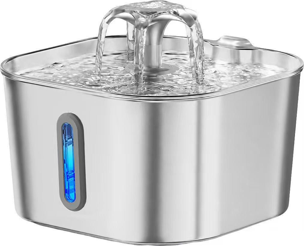 Stainless Steel Pet Water Dispenser with Filtration