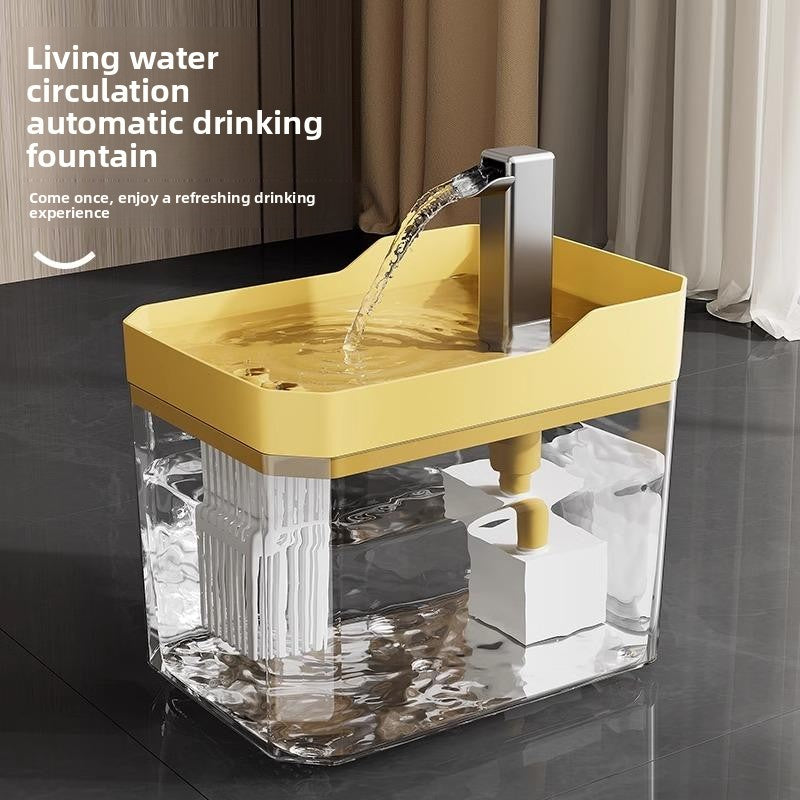 Automatic Smart Sensor Pet Water Fountain with Silent Pump and Multi-Stage Filter
