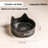 Anti-Spill Ceramic Pet Bowl with Wooden Stand and Cat Ear, Paw or Fish Bone Design