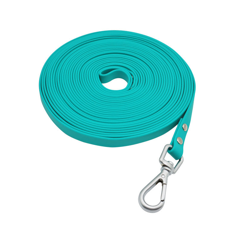 Waterproof PVC dog training lead with embossed strap, product image 3