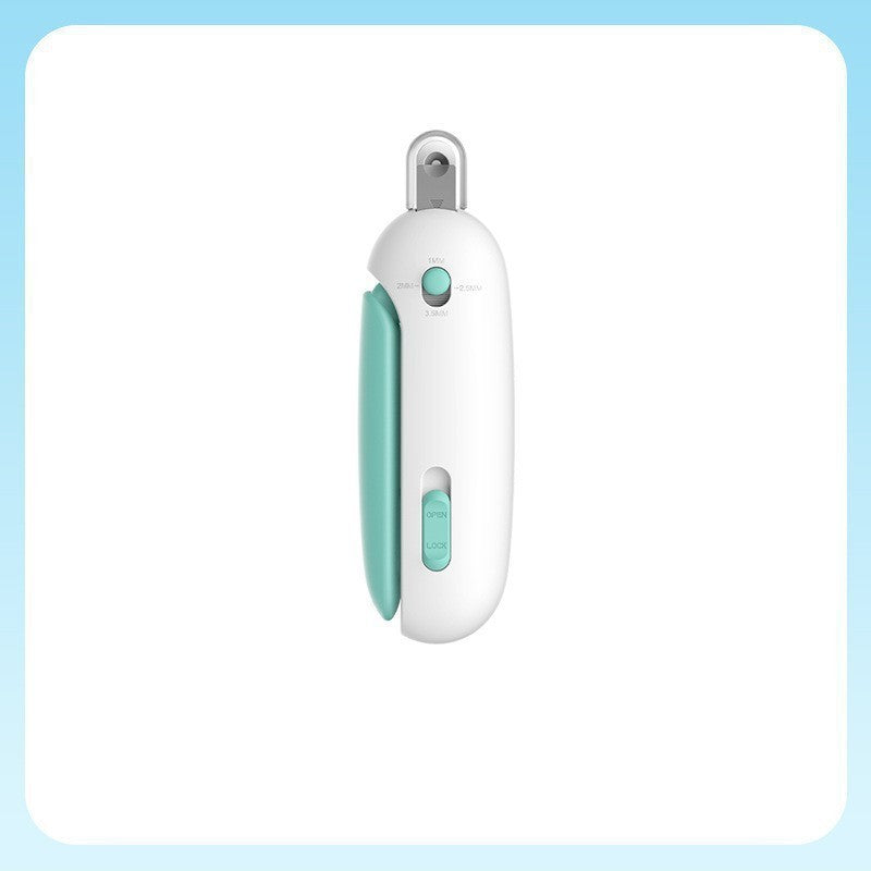 LED Pet Nail Clippers with Anti-Cut Blade and Ergonomic Grip