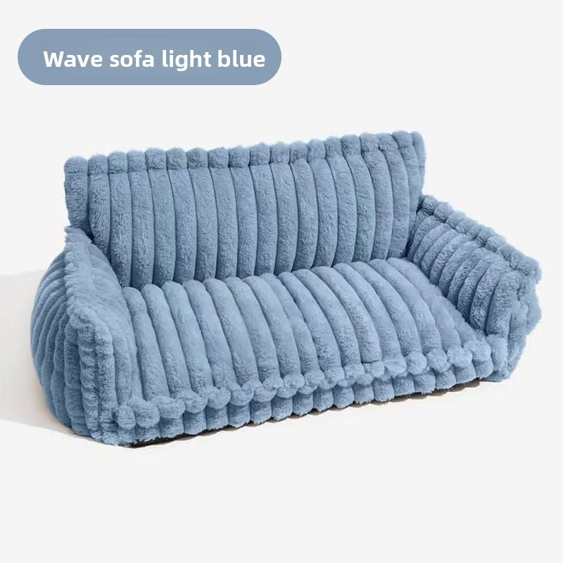 Removable washable plush pet bed with grid mat, photo 20 of 37