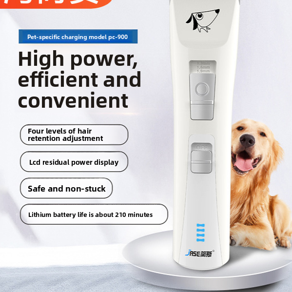 Cordless Rechargeable Dog Hair Clipper, Lightweight 257g