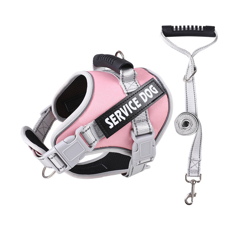 Reflective vest dog harness, main product photo from Pet Royale UK