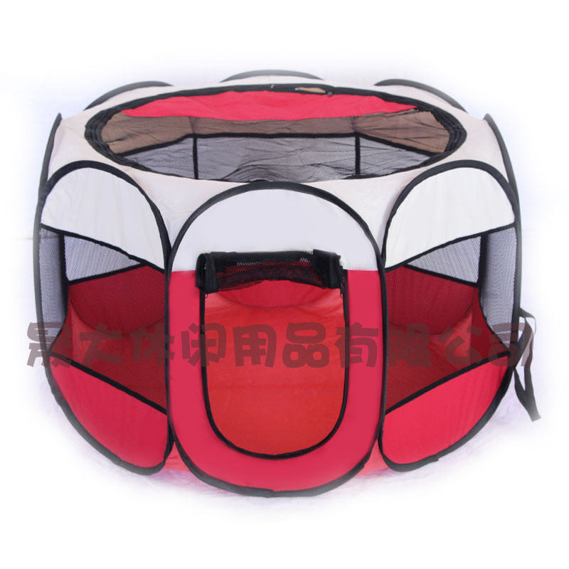 Foldable Oxford cloth pet playpen tent with mesh panels, product image 31