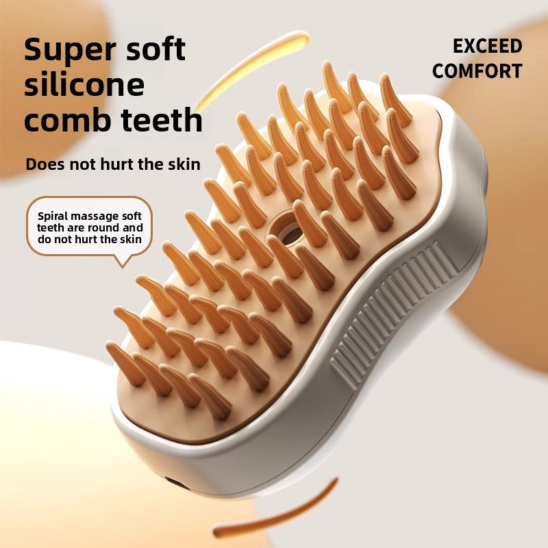 Cat Paw Spray Grooming Comb, Water Mist Massage Brush