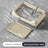 Extra Large Stainless Steel Cat Litter Box with Anti-Splash Cover