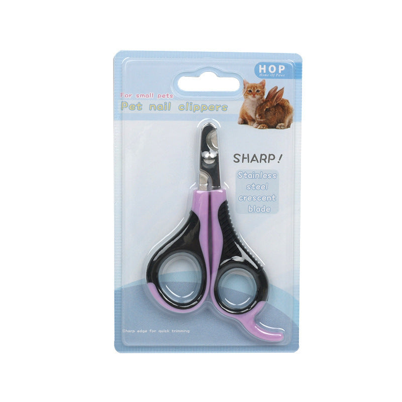 Stainless Steel Pet Nail Clippers with Ergonomic Handle