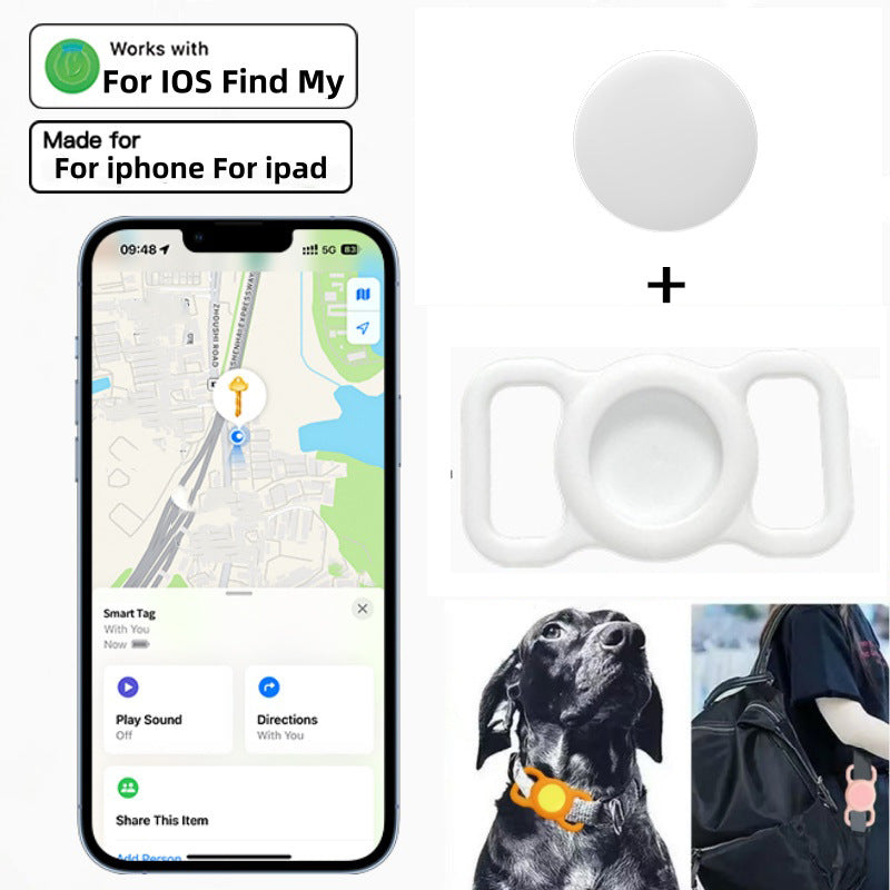 Compact Bluetooth pet locator tag with protective holder, product image 10